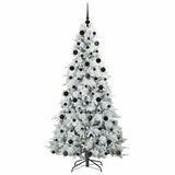 Vidaxl kunstmatige inklapbare kerstboom wit 210 cm pe en pvc