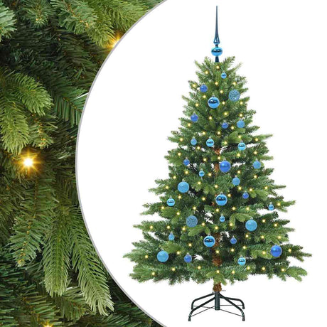 Vidaxl kunstkerstboom met 150 led met standaard groen 150 cm pe en pvc