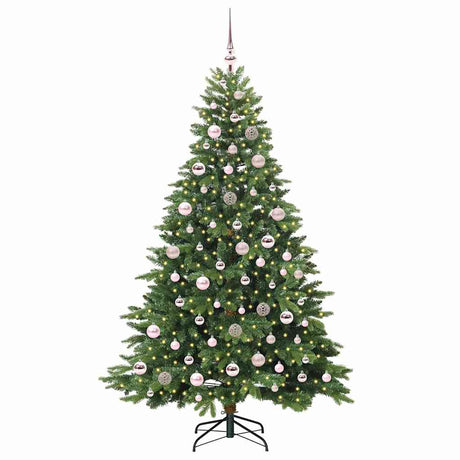 Vidaxl kunstkerstboom met 300 led met standaard groen 180 cm pe en pvc