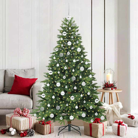 Vidaxl kunstkerstboom met 300 led met standaard groen 180 cm pe en pvc