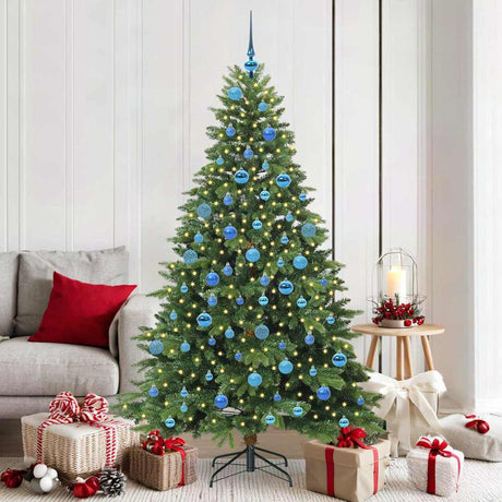 Vidaxl kunstkerstboom met 300 led met standaard groen 180 cm pe en pvc