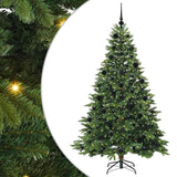 Vidaxl kunstkerstboom met 300 led met standaard groen 210 cm pe en pvc