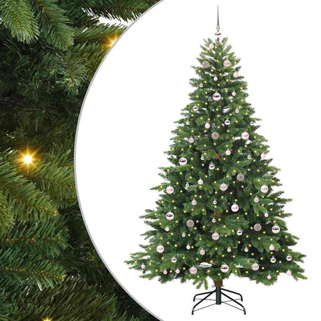 Vidaxl kunstkerstboom met 300 led met standaard groen 210 cm pe en pvc