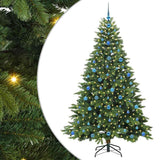 Vidaxl kunstkerstboom met 300 led met standaard groen 210 cm pe en pvc