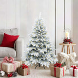 Vidaxl kunstkerstboom met 150 led met standaard wit 120 cm pe en pvc