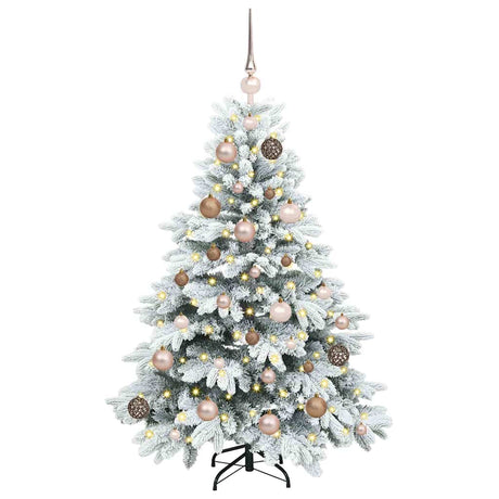 Vidaxl kunstkerstboom met 150 led met standaard wit 120 cm pe en pvc