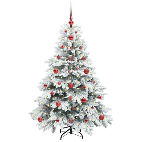 Vidaxl kunstkerstboom met 150 led met standaard wit 120 cm pe en pvc