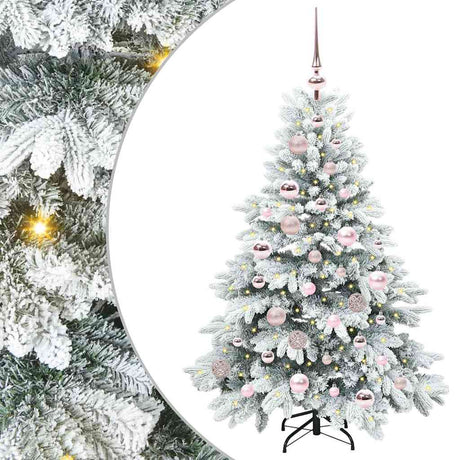 Vidaxl kunstkerstboom met 150 led met standaard wit 120 cm pe en pvc