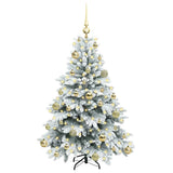 Vidaxl kunstkerstboom met 150 led met standaard wit 120 cm pe en pvc