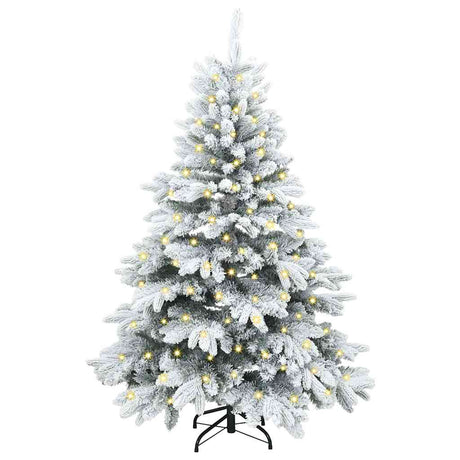Vidaxl kunstkerstboom met 150 led met standaard wit 150 cm pe en pvc