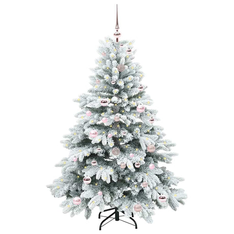 Vidaxl kunstkerstboom met 150 led met standaard wit 150 cm pe en pvc