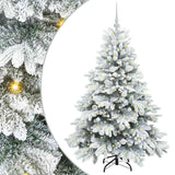 Vidaxl kunstkerstboom met 150 led met standaard wit 150 cm pe en pvc