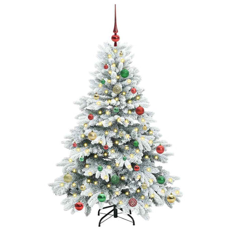 Vidaxl kunstkerstboom met 150 led met standaard wit 150 cm pe en pvc