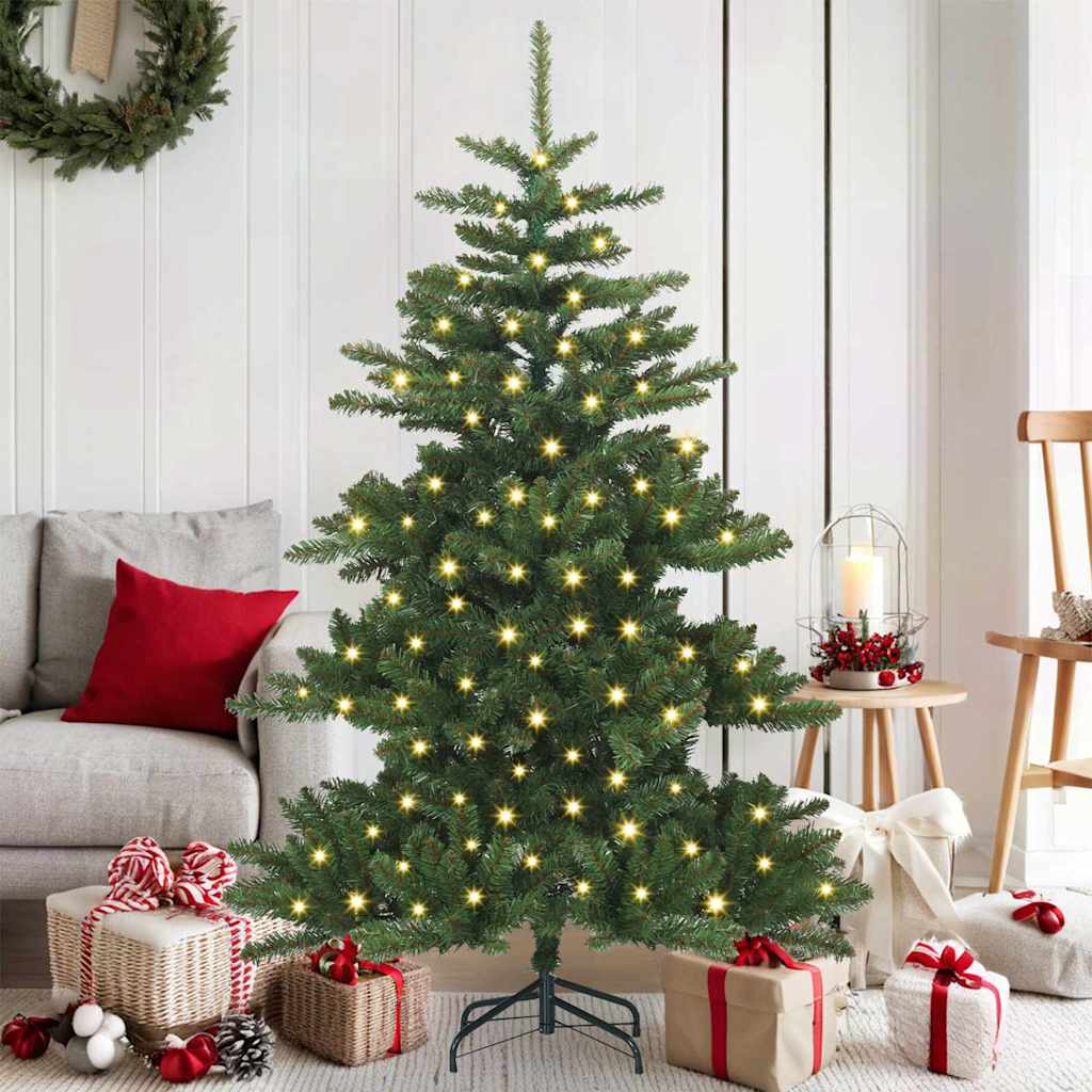 Vidaxl kunstmatige inklapbare kerstboom groen 150 cm pvc en staal