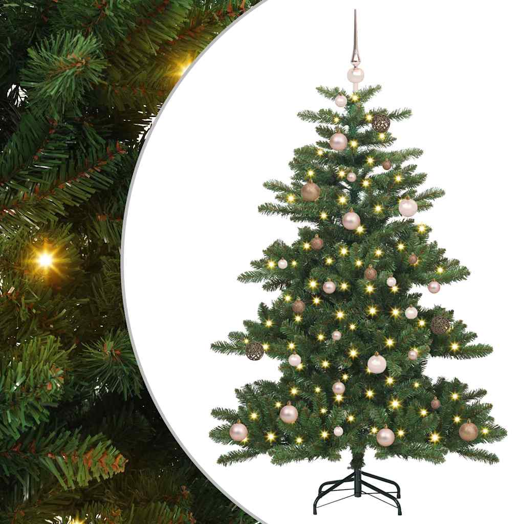 Vidaxl kunstmatige inklapbare kerstboom groen 150 cm pvc en staal
