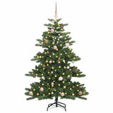 Vidaxl kunstmatige inklapbare kerstboom groen 150 cm pvc en staal