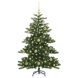 Vidaxl kunstmatige inklapbare kerstboom groen 150 cm pvc en staal
