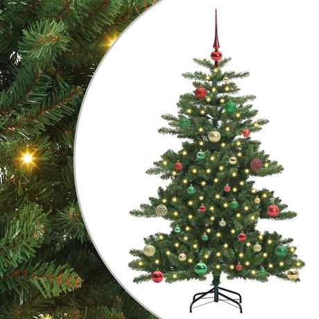 Vidaxl kunstmatige inklapbare kerstboom groen 150 cm pvc en staal