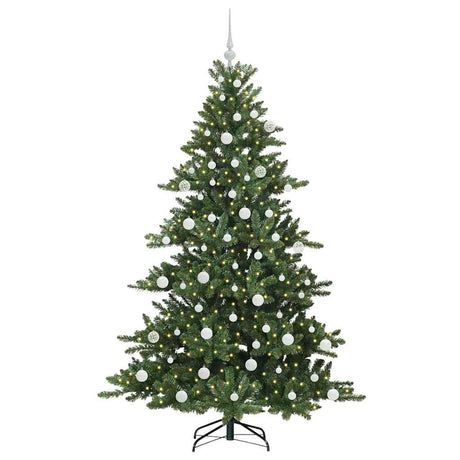 Vidaxl kunstmatige inklapbare kerstboom groen 180 cm pvc en staal