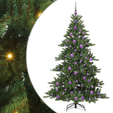 Vidaxl kunstmatige inklapbare kerstboom groen 180 cm pvc en staal