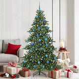 Vidaxl kunstmatige inklapbare kerstboom groen 180 cm pvc en staal