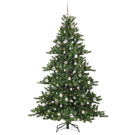 Vidaxl kunstmatige inklapbare kerstboom groen 210 cm pvc en staal