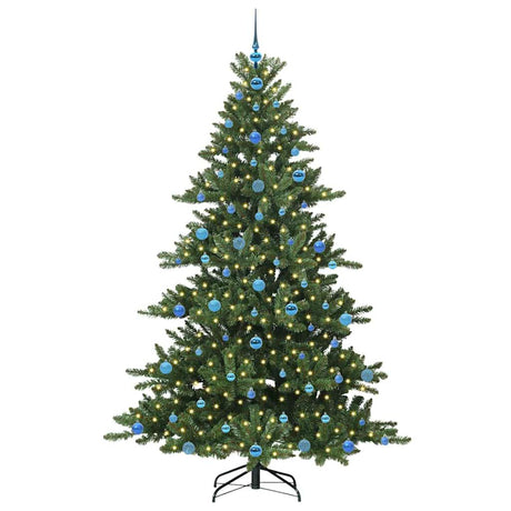 Vidaxl kunstmatige inklapbare kerstboom groen 210 cm pvc en staal