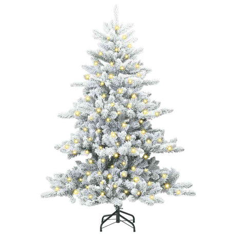Vidaxl kunstmatige inklapbare kerstboom wit 150 cm pvc en staal