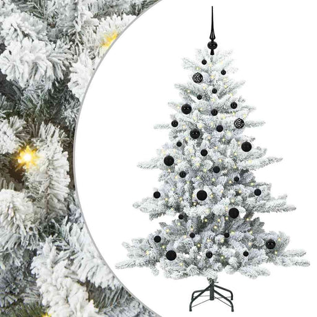 Vidaxl kunstmatige inklapbare kerstboom wit 150 cm pvc en staal