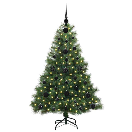 Vidaxl kunstkerstboom met 150 led met standaard groen 120 cm pe en pvc
