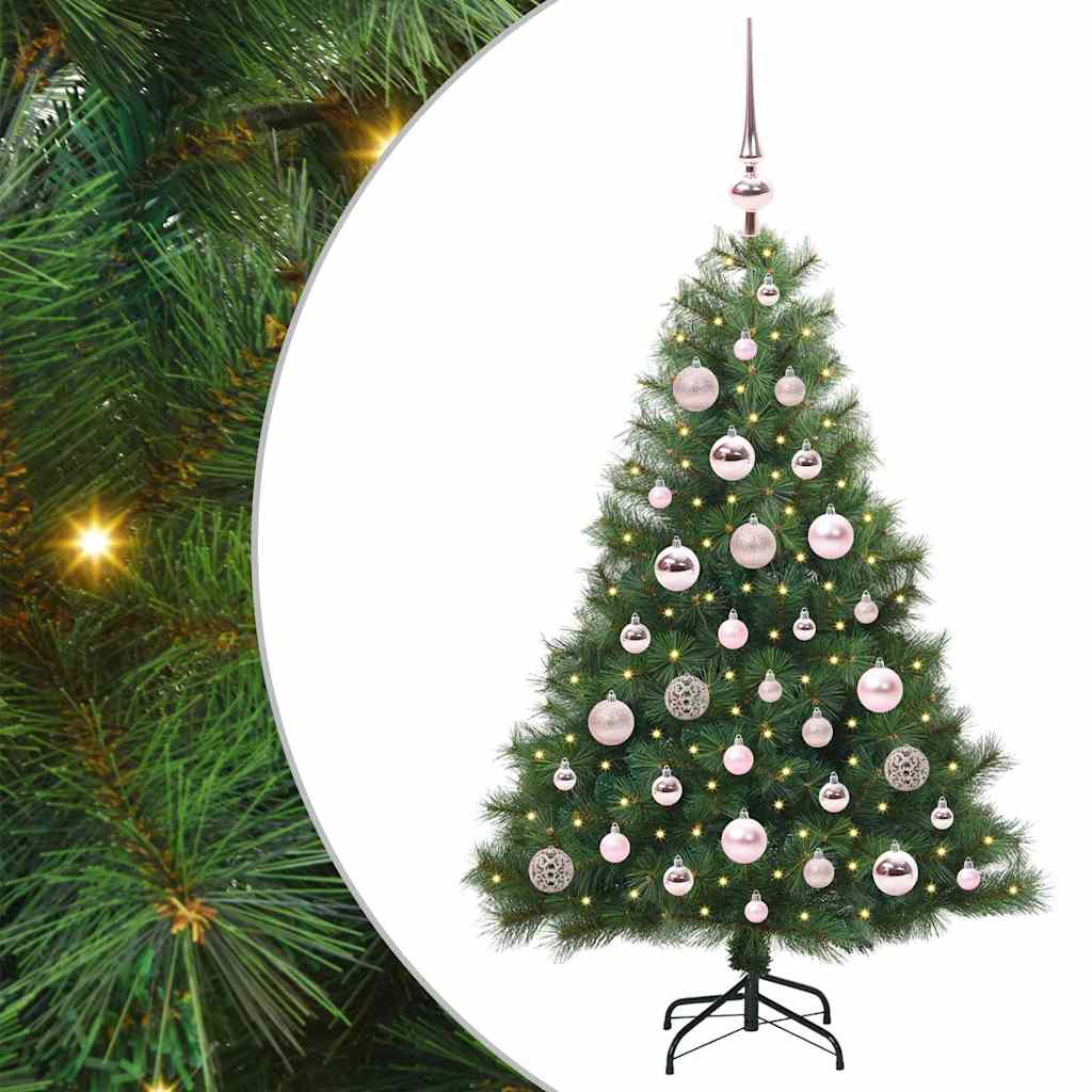 Vidaxl kunstkerstboom met 150 led met standaard groen 120 cm pe en pvc