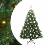 Vidaxl kunstkerstboom met 150 led met standaard groen 120 cm pe en pvc