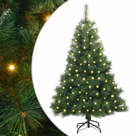 Vidaxl kunstkerstboom met 150 led met standaard groen 150 cm pe en pvc