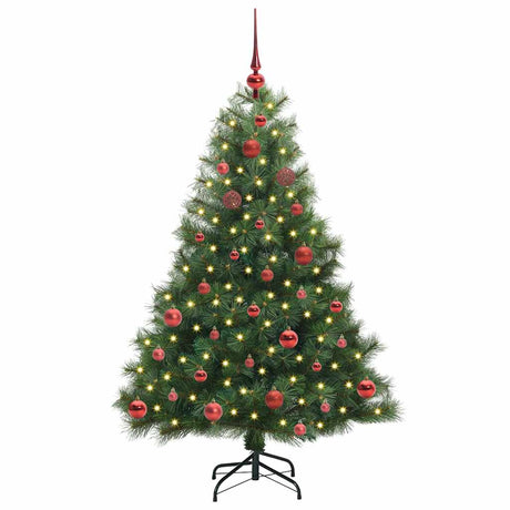 Vidaxl kunstkerstboom met 150 led met standaard groen 150 cm pe en pvc