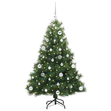 Vidaxl kunstkerstboom met 150 led met standaard groen 150 cm pe en pvc