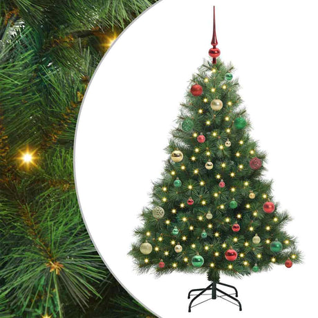 Vidaxl kunstkerstboom met 150 led met standaard groen 150 cm pe en pvc