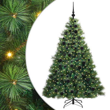 Vidaxl kunstkerstboom met 300 led met standaard groen 180 cm pe en pvc