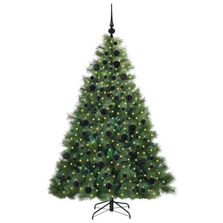 Vidaxl kunstkerstboom met 300 led met standaard groen 180 cm pe en pvc