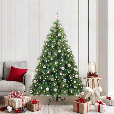 Vidaxl kunstkerstboom met 300 led met standaard groen 180 cm pe en pvc