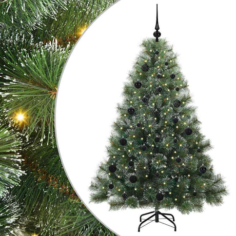Vidaxl kunstkerstboom met 150 led met standaard groen 150 cm pe en pvc