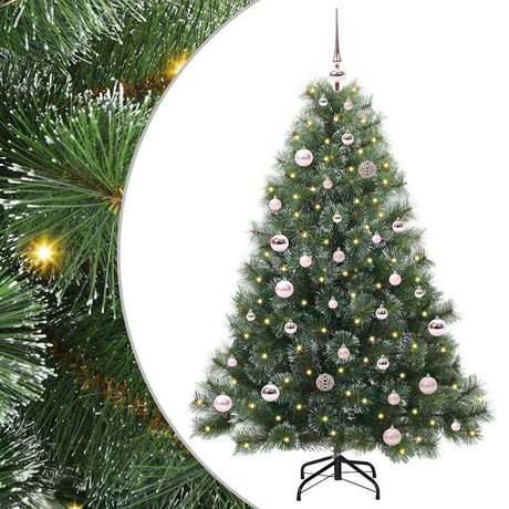 Vidaxl kunstkerstboom met 150 led met standaard groen 150 cm pe en pvc