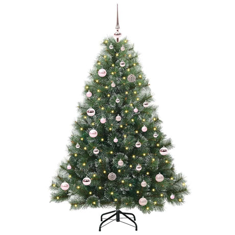 Vidaxl kunstkerstboom met 150 led met standaard groen 150 cm pe en pvc