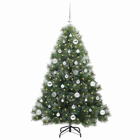 Vidaxl kunstkerstboom met 150 led met standaard groen 150 cm pe en pvc
