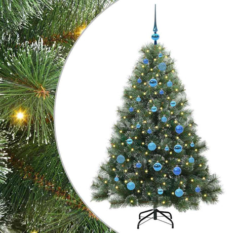 Vidaxl kunstkerstboom met 150 led met standaard groen 150 cm pe en pvc