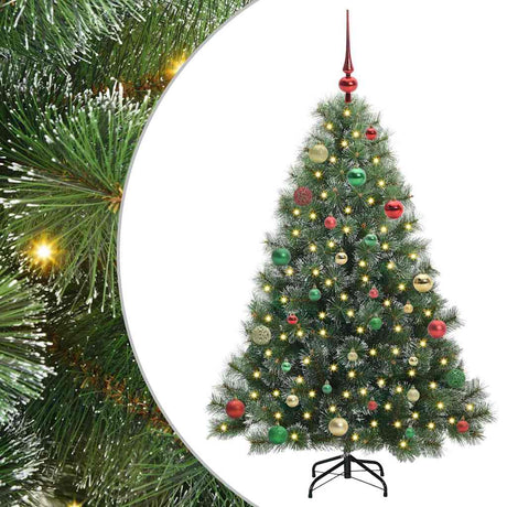 Vidaxl kunstkerstboom met 150 led met standaard groen 150 cm pe en pvc