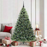 Vidaxl kunstkerstboom met 300 led met standaard groen 180 cm pe en pvc