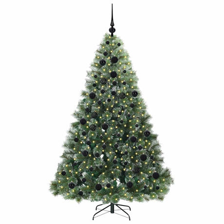 Vidaxl kunstkerstboom met 300 led met standaard groen 180 cm pe en pvc