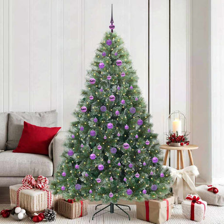 Vidaxl kunstkerstboom met 300 led met standaard groen 180 cm pe en pvc
