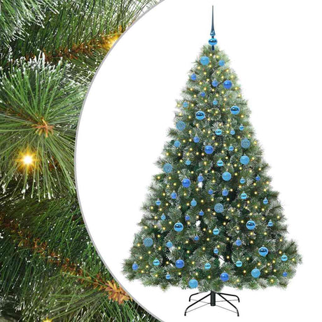 Vidaxl kunstkerstboom met 300 led met standaard groen 180 cm pe en pvc