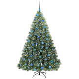 Vidaxl kunstkerstboom met 300 led met standaard groen 180 cm pe en pvc